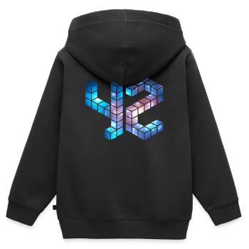 42, Die Antwort, Per Anhalter, Galaxis, Space, - Kinder Premium Organic Zip Hoodie - Schwarz - Hinten - AI Model Kid Male (0cm)