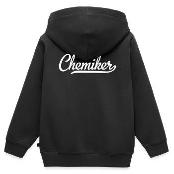 chemist - Kids Premium Organic Zip-up Hoodie - black - Back - AI Model Kid Male (0cm)