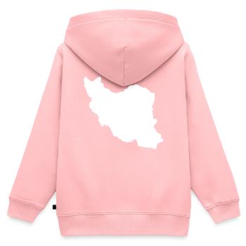 Iran - Kids Premium Organic Zip-up Hoodie - rose - Back - AI Model Kid Female (0cm)