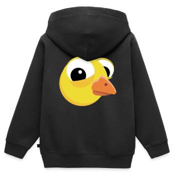 Süßes Küken lustig Osterküken - Kinder Premium Organic Zip Hoodie - Schwarz - Hinten - AI Model Kid Male (0cm)