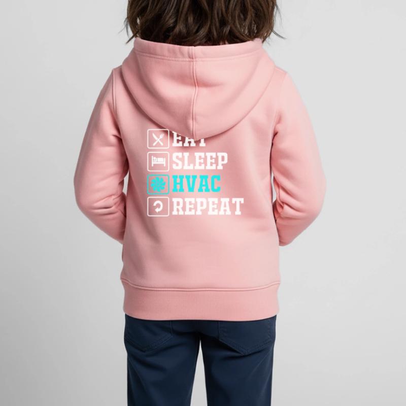 Technician Air Conditioning Technician Refrigeration Technician Heating Kids Premium Organic Zip-up Hoodie