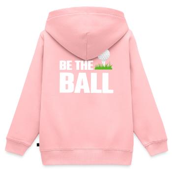 Be The Ball Golf Green Golfer Lustige Golf-Zitate - Kinder Premium Organic Zip Hoodie - Rosa - Hinten - AI Model Kid Female (0cm)