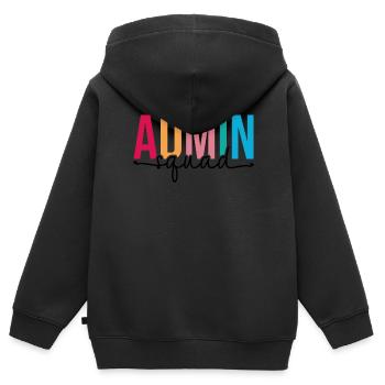 Admin Squad Verwaltungsassistent Admin Team - Kinder Premium Organic Zip Hoodie - Schwarz - Hinten - AI Model Kid Male (0cm)