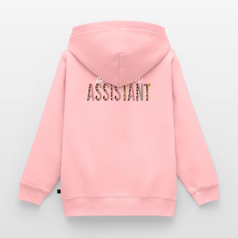 Programmassistent Leopard Print lustiges Geschenk Kinder Premium Organic Zip Hoodie