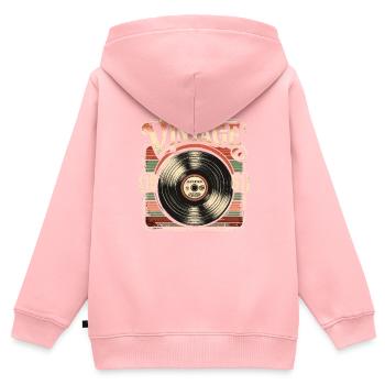 Retro Vinyl Vintage Legend 1961 Geburtstag - Kinder Premium Organic Zip Hoodie - Rosa - Hinten - AI Model Kid Female (0cm)