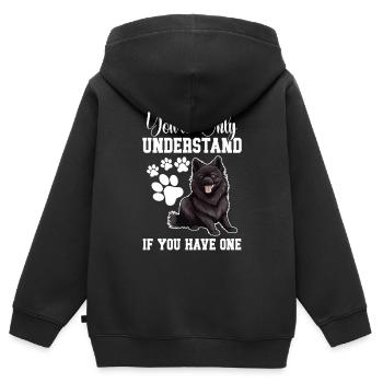 Sie Werden Nur Verstehen, Ob Sie Einen Haben - Kinder Premium Organic Zip Hoodie - Schwarz - Hinten - AI Model Kid Male (0cm)