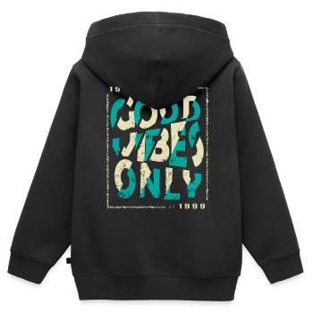 1999 Anniversaire 1999 Millésime 1999 Cadeau 1999 - Sweat Premium à capuche zippé enfant bio - noir - Dos - AI Model Kid Male (0cm)