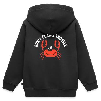 Krabben machen keine Krallen Ärger - Kinder Premium Organic Zip Hoodie - Schwarz - Hinten - AI Model Kid Male (0cm)