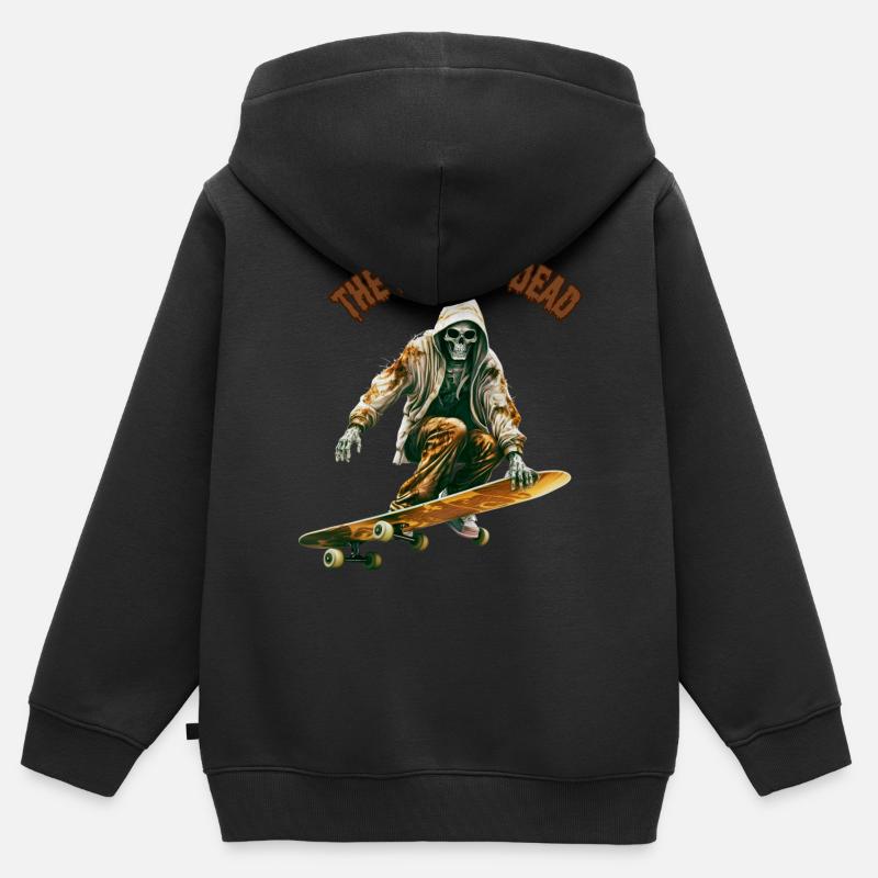 DIE ROLLENDEN TOTEN - Kinder Premium Organic Zip Hoodie - Schwarz