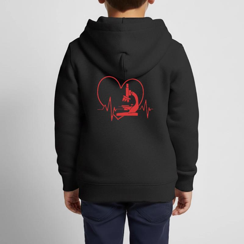 Molécule de formule structurelle Sweat Premium à capuche zippé enfant bio