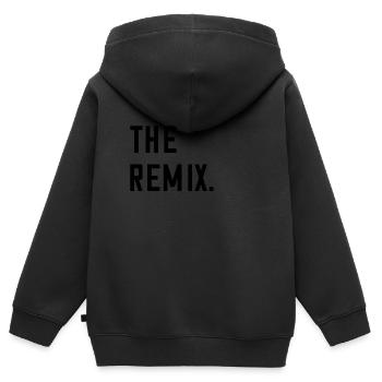 Le look partenaire Die Remix-Vater-Sohn - Sweat Premium à capuche zippé enfant bio - noir - Dos - AI Model Kid Male (0cm)