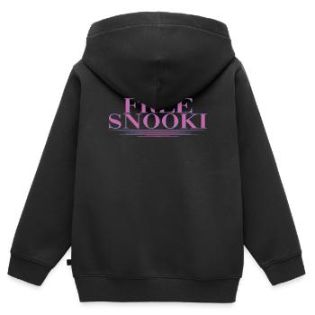 Montrez votre soutien et votre sens de l' - Sweat Premium à capuche zippé enfant bio - noir - Dos - AI Model Kid Male (0cm)
