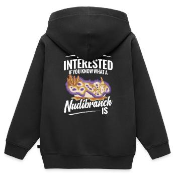 Mich Interessiert Nur, Ob Sie Wissen, Was Eine - Kinder Premium Organic Zip Hoodie - Schwarz - Hinten - AI Model Kid Male (0cm)
