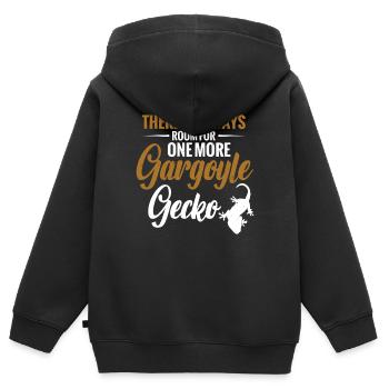 There is always room for another - Kids Premium Organic Zip-up Hoodie - black - Back - AI Model Kid Male (0cm)