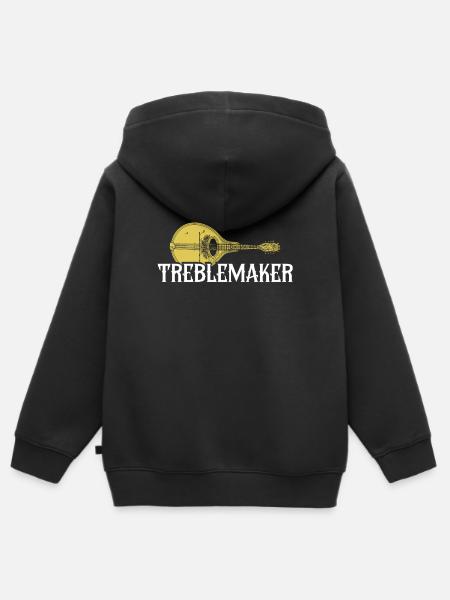 Treblemaker, Mandoline - Kinder Premium Organic Zip Hoodie - Schwarz