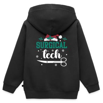 Chirurgischer Technologe Fass Mich Nicht An, Ich - Kinder Premium Organic Zip Hoodie - Schwarz - Hinten - AI Model Kid Male (0cm)