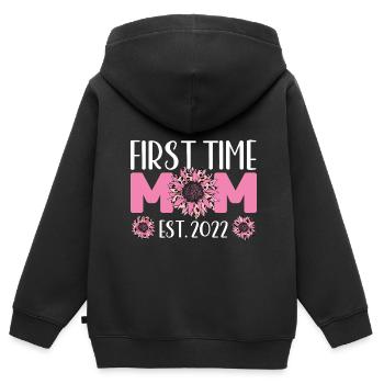 mother mum mom mum Geschenk - Kinder Premium Organic Zip Hoodie - Schwarz - Hinten - AI Model Kid Male (0cm)