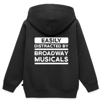 Theater Broadway Theater Geschenk - Kinder Premium Organic Zip Hoodie - Schwarz - Hinten - AI Model Kid Male (0cm)