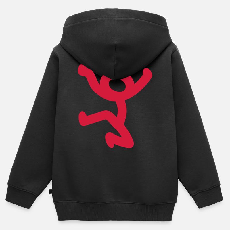 Comic - Kinder Premium Organic Zip Hoodie - Schwarz