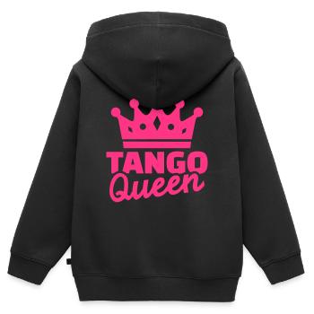 Tango - Sweat Premium à capuche zippé enfant bio - noir - Dos - AI Model Kid Male (0cm)