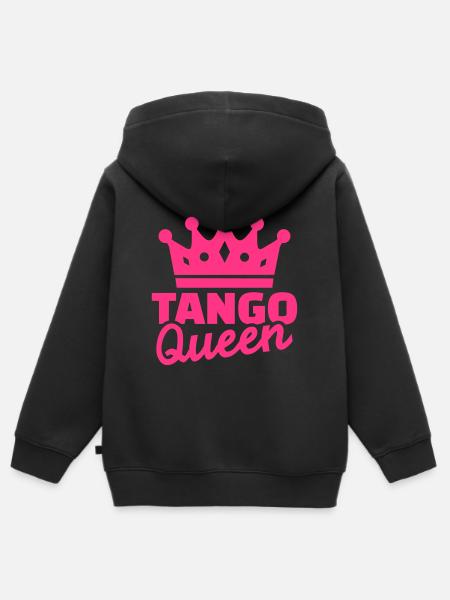 Tango - Kinder Premium Organic Zip Hoodie - Schwarz