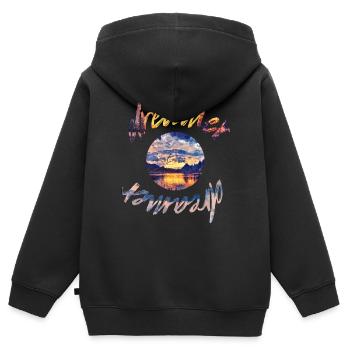 Träumer - Kinder Premium Organic Zip Hoodie - Schwarz - Hinten - AI Model Kid Male (0cm)