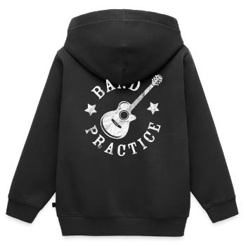 Band Practice - Kids Premium Organic Zip-up Hoodie - black - Back - AI Model Kid Male (0cm)