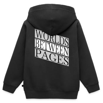 reading lists present quote bday funny quote - Kinder Premium Organic Zip Hoodie - Schwarz - Hinten - AI Model Kid Male (0cm)