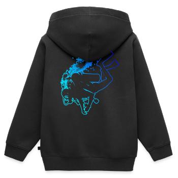 Scuba Diver Scuba Tauchen Damen Scuba Taucher - Kinder Premium Organic Zip Hoodie - Schwarz - Hinten - AI Model Kid Male (0cm)