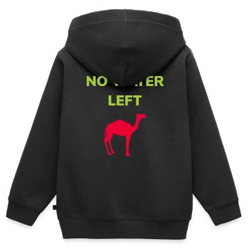 Tierfreund und Klimaaktivist - Kinder Premium Organic Zip Hoodie - Schwarz - Hinten - AI Model Kid Male (0cm)