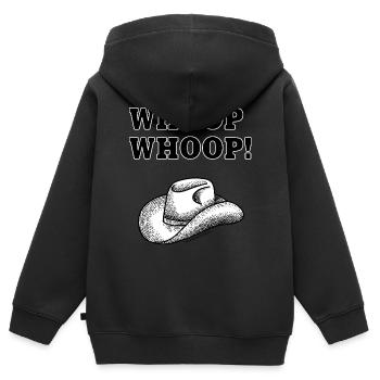 Neg Dupree - THE URBAN COWBOY! - Kids Premium Organic Zip-up Hoodie - black - Back - AI Model Kid Male (0cm)