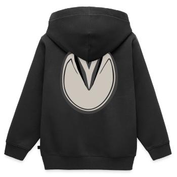 Huf Pferd für Hufpfleger - Kinder Premium Organic Zip Hoodie - Schwarz - Hinten - AI Model Kid Male (0cm)