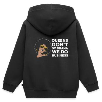 Unternehmer Workaholic - Kinder Premium Organic Zip Hoodie - Schwarz - Hinten - AI Model Kid Male (0cm)