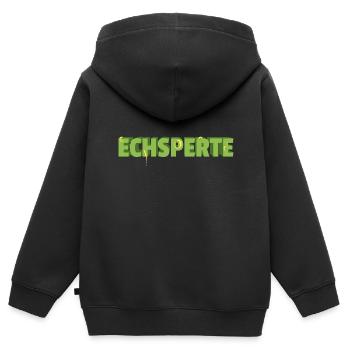 Terraristik Echsperte Terrarium - Kinder Premium Organic Zip Hoodie - Schwarz - Hinten - AI Model Kid Male (0cm)