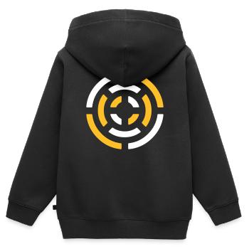 circle sign - Kids Premium Organic Zip-up Hoodie - black - Back - AI Model Kid Male (0cm)