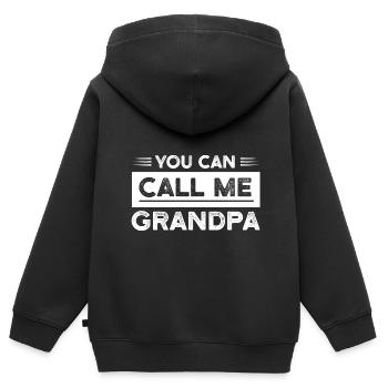Großvater Großvater Großvater Geschenk - Kinder Premium Organic Zip Hoodie - Schwarz - Hinten - AI Model Kid Male (0cm)