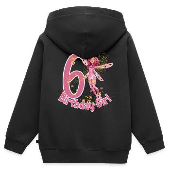 Mia and me 6. Geburtstag Geburtstagsgeschenk - Kinder Premium Organic Zip Hoodie - Schwarz - Hinten - AI Model Kid Male (0cm)