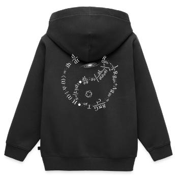 Mécanique quantique Formule - Sweat Premium à capuche zippé enfant bio - noir - Dos - AI Model Kid Male (0cm)