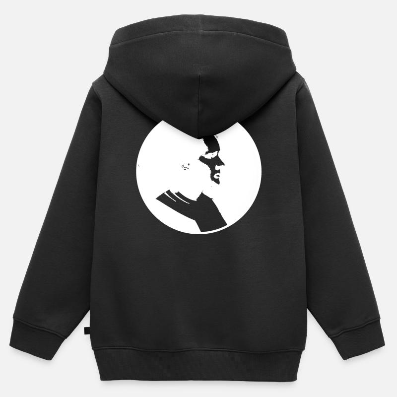 Marie Curie - Kinder Premium Organic Zip Hoodie - Schwarz