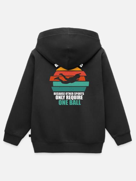 Base Jumping - Kinder Premium Organic Zip Hoodie - Schwarz