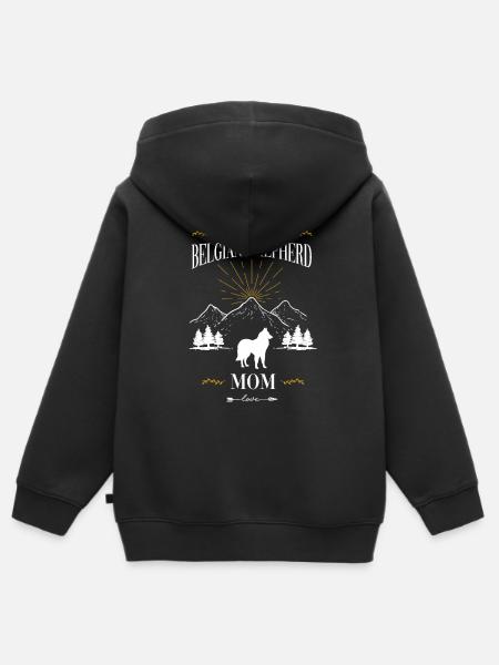 Belgischer Schäferhund - Kinder Premium Organic Zip Hoodie - Schwarz