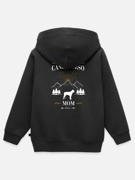Cane Corso - Kinder Premium Organic Zip Hoodie - Schwarz