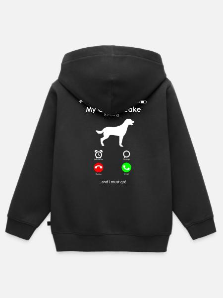 Chesapeake Bay Retriever - Kinder Premium Organic Zip Hoodie - Schwarz