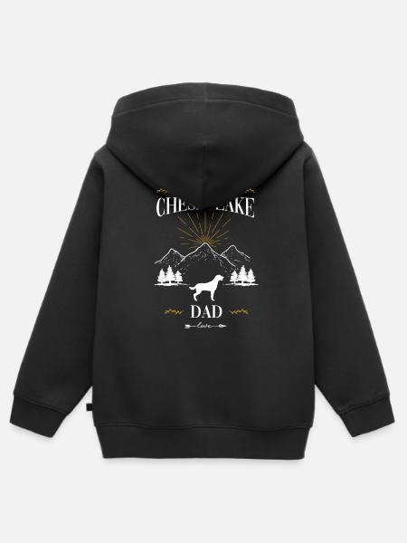 Chesapeake Bay Retriever - Kinder Premium Organic Zip Hoodie - Schwarz