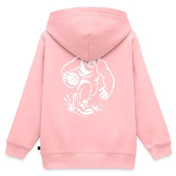 Savage Court Dominance - Kinder Premium Organic Zip Hoodie - Rosa - Hinten - AI Model Kid Female (0cm)