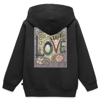 Verspielter Liebesrahmen - Kinder Premium Organic Zip Hoodie - Schwarz - Hinten - AI Model Kid Male (0cm)