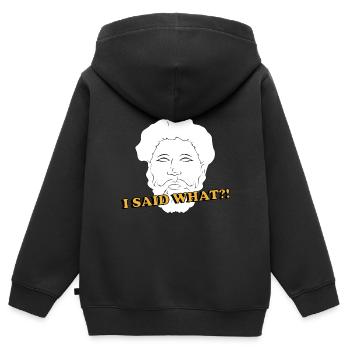 Philosophie Lehrer Poesie Wissenschaft Sokrates - Kinder Premium Organic Zip Hoodie - Schwarz - Hinten - AI Model Kid Male (0cm)