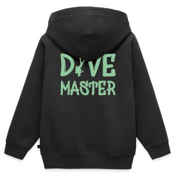 Dive Master Diving Scuba Diver - Kinder Premium Organic Zip Hoodie - Schwarz - Hinten - AI Model Kid Male (0cm)