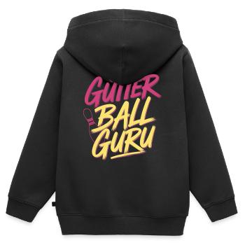Gutter Ball Guru 13 - Kinder Premium Organic Zip Hoodie - Schwarz - Hinten - AI Model Kid Male (0cm)