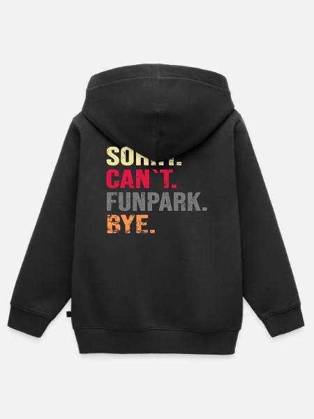 snowboarder "snowboard-funpark" softboots - Kinder Premium Organic Zip Hoodie - Schwarz